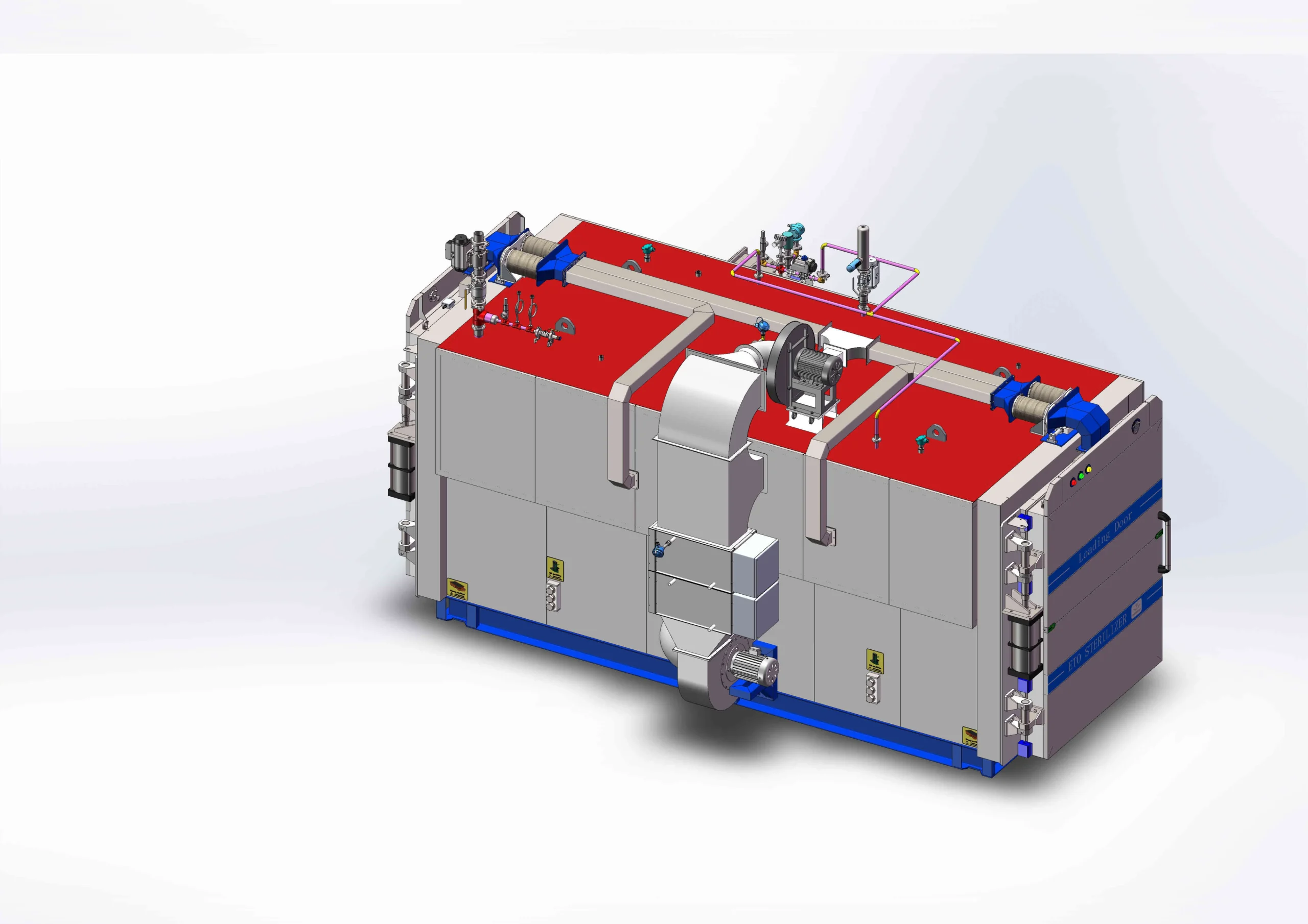 ETO sterilizer hot air system